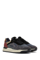 Men's Anthracite Suede Leather Detailed Sneaker | Derimod Men's Anthracite Suede Leather Detailed Sneaker | Derimod