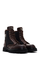 Harley Davidson Men's Dark Brown Jesus Exc Lace-Up Leather Boots | Derimod Harley Davidson Men's Dark Brown Jesus Exc Lace-Up Leather Boots | Derimod