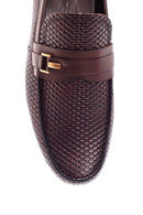 Men's Leather Printed Loafer | Derimod Men's Leather Printed Loafer | Derimod