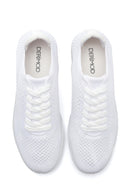 Kadın Beyaz Baskılı Sneaker | Derimod Kadın Beyaz Baskılı Sneaker | Derimod