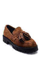 Kadın Deri Süet Loafer | Derimod Kadın Deri Süet Loafer | Derimod