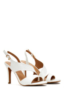 Women's White Heeled Sandals | Derimod Women's White Heeled Sandals | Derimod