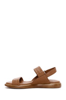 Women's Tan Leather Comfort Sandals | Derimod Women's Tan Leather Comfort Sandals | Derimod