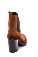 Women's Leather Suede Heeled Boots | Derimod Women's Leather Suede Heeled Boots | Derimod