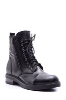 Women's Zipper Detailed Leather Boots | Derimod Women's Zipper Detailed Leather Boots | Derimod