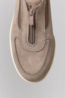 Zipper Detailed Mink Women's Sports Shoes | Derimod Zipper Detailed Mink Women's Sports Shoes | Derimod