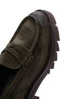 Erkek Haki Süet Deri Casual Loafer | Derimod Erkek Haki Süet Deri Casual Loafer | Derimod