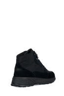 Geox Men's Black Sterrato Nubuck Leather Boots | Derimod Geox Men's Black Sterrato Nubuck Leather Boots | Derimod