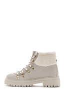 Women's Beige Casual Boots | Derimod Women's Beige Casual Boots | Derimod