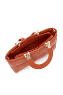 Women's Orange Long Strap Quilted Mini Handbag | Derimod Women's Orange Long Strap Quilted Mini Handbag | Derimod