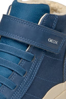Geox Boy Blue Gisli Ankle Sneakers | Derimod Geox Boy Blue Gisli Ankle Sneakers | Derimod
