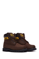 Caterpillar Men's Brown Colorado Nubuck Leather Boots | Derimod Caterpillar Men's Brown Colorado Nubuck Leather Boots | Derimod