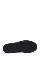 Erkek Siyah Deri Bilekli Sneaker | Derimod Erkek Siyah Deri Bilekli Sneaker | Derimod