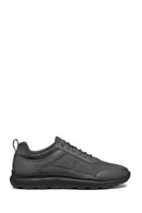 Geox Erkek Gri Spherica Bağcıklı Deri Sneaker | Derimod Geox Erkek Gri Spherica Bağcıklı Deri Sneaker | Derimod