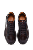 Men's Brown Leather Thick Sole Sneaker | Derimod Men's Brown Leather Thick Sole Sneaker | Derimod