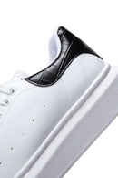 Men's White Thick Soled Sneaker | Derimod Men's White Thick Soled Sneaker | Derimod