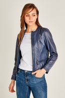 Tanya Women's Leather Jacket | Derimod Tanya Women's Leather Jacket | Derimod