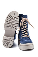Women's Leather Suede Zippered Boots | Derimod Women's Leather Suede Zippered Boots | Derimod