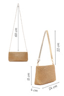 Women's Gold Stone Portfolio Bag | Derimod Women's Gold Stone Portfolio Bag | Derimod