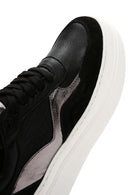 Kadın Siyah Deri Kalın Tabanlı Sneaker | Derimod Kadın Siyah Deri Kalın Tabanlı Sneaker | Derimod