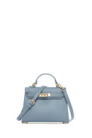 Women's Blue Long Strap Mini Crossbody Bag | Derimod Women's Blue Long Strap Mini Crossbody Bag | Derimod