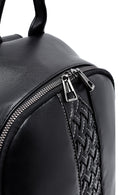 Women's Black Patterned Backpack | Derimod Women's Black Patterned Backpack | Derimod