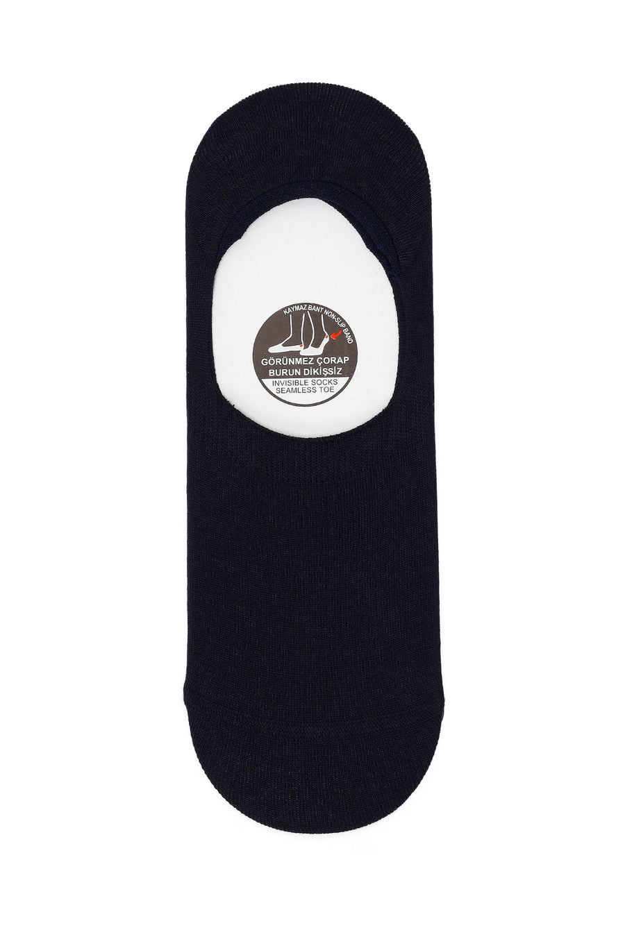 Male Navy Blue Bamboo Short Socks