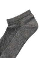 Men's Anthracite Cotton Socks | Derimod