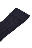Men's Navy Blue Bamboo Long Socks | Derimod