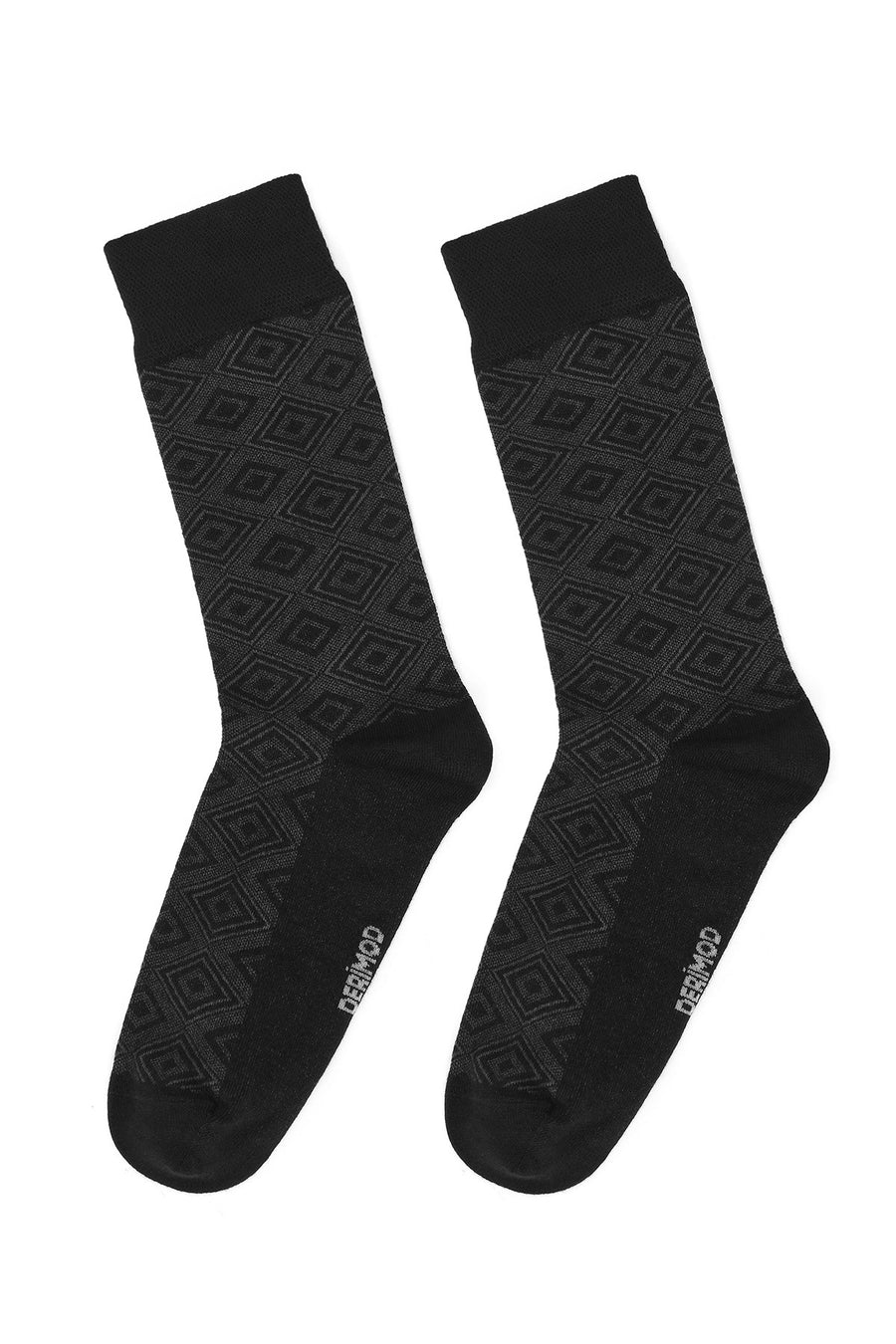 Men's Black Long Socks 000A2C35056F | Derimod