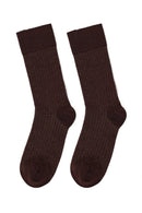 Male Brown Bamboo Socks | Derimod