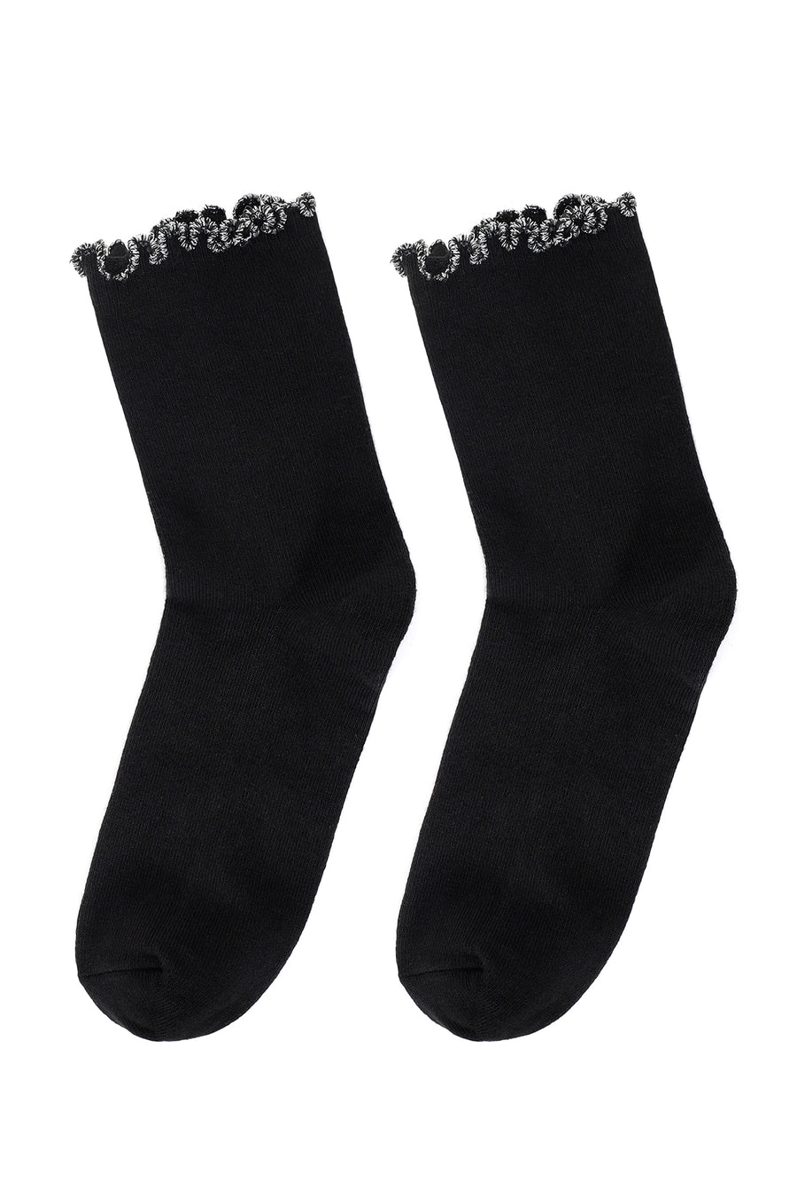 Women's Black Cotton Socks 000A2C40036F | Derimod