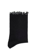 Women's Black Cotton Socks | Derimod