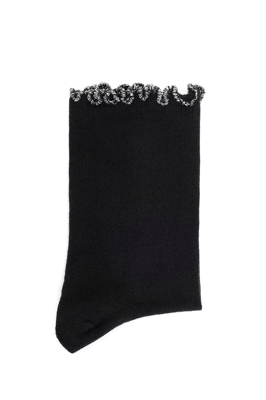 Women's Black Cotton Socks