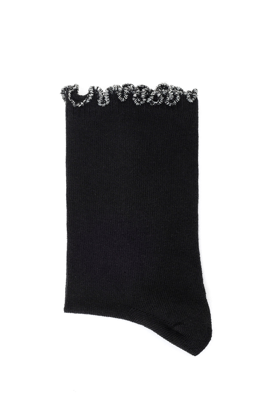 Women's Black Cotton Socks