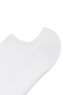 Women's White Cotton Short Socks | Derimod