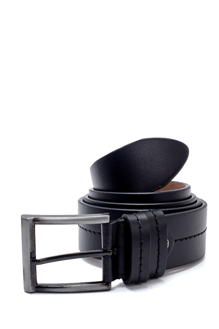 Men's Black Leather Belt 000A2D1201618 | Derimod