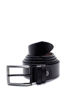 Men's Black Leather Belt | Derimod