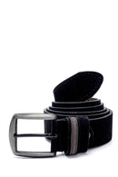 Men's Black Casual Leather Belt | Derimod