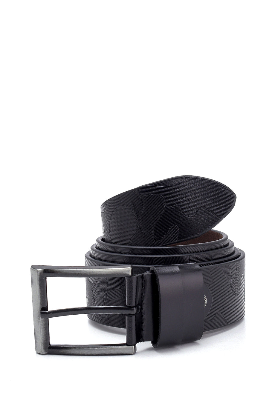 Men's Casual Printed Leather Belt 000A2D1225326 | Derimod