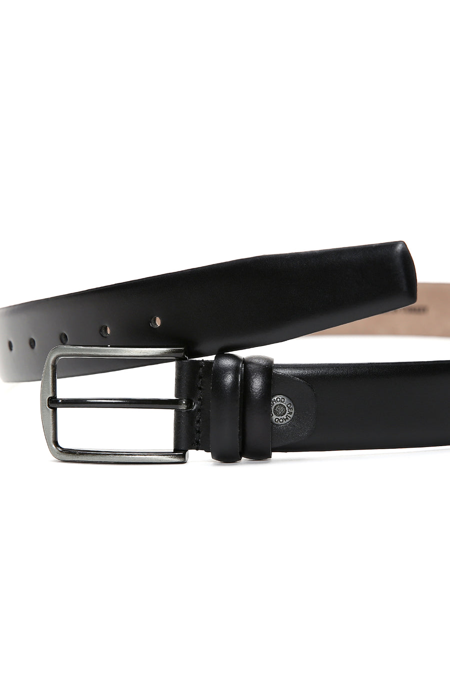 Men's Black Leather Belt
