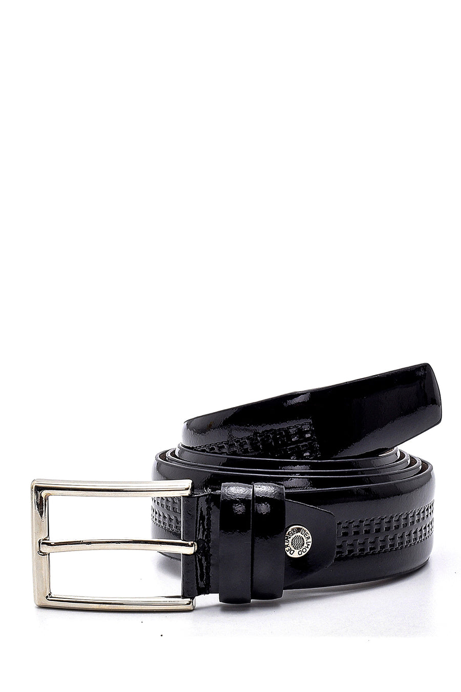 Men's Patent Leather Belt 000A2D1300616 | Derimod