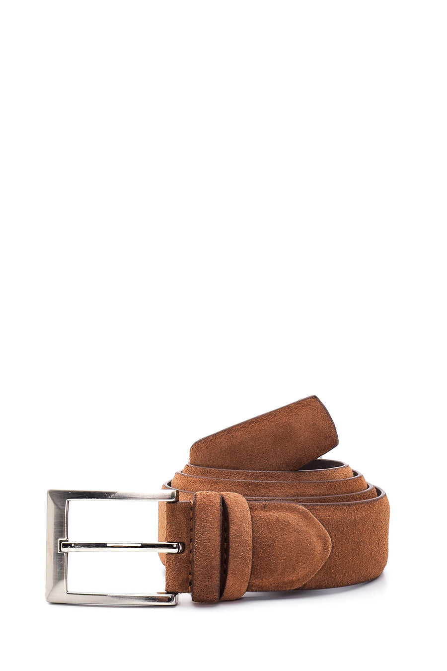 Men's Tan Suede Leather Belt 000A2D1302310 | Derimod