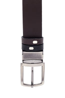 Men's Black Leather Belt | Derimod