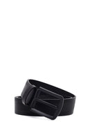 Men's Black Leather Belt | Derimod