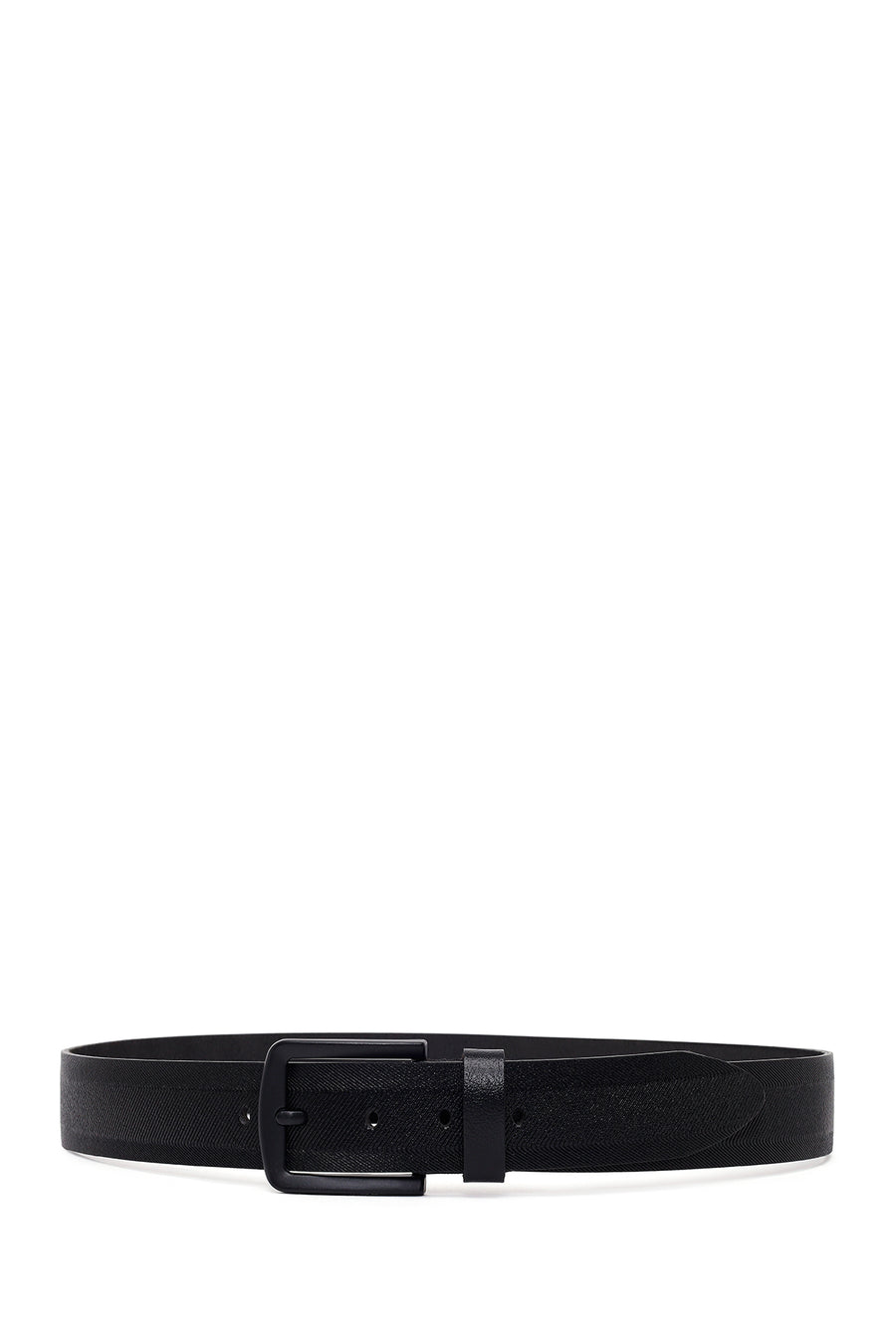 Men's Black Leather Belt
