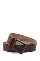 Men's Brown Leather Belt | Derimod