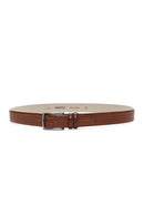 Men's Tan Leather Belt | Derimod