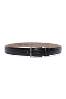 Men's Black Leather Belt | Derimod