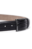 Men's Black Leather Belt | Derimod